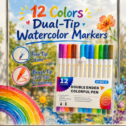 Dual Tip Acrylic Paint Markers Set