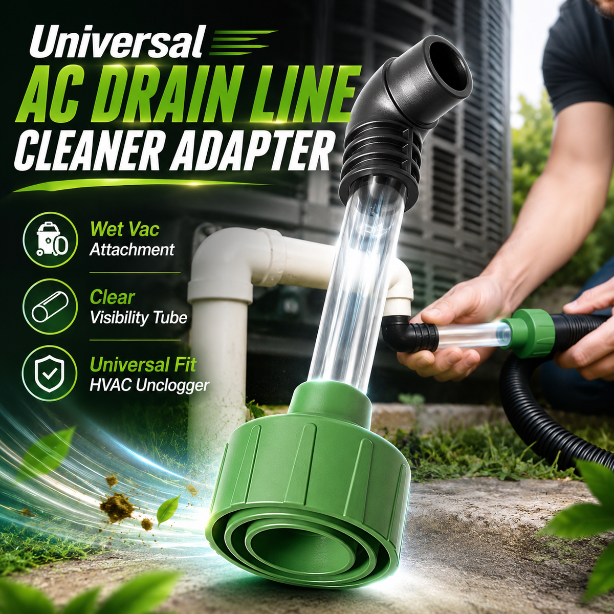 🛠️ Universal AC Drain Line Cleaner Adapter