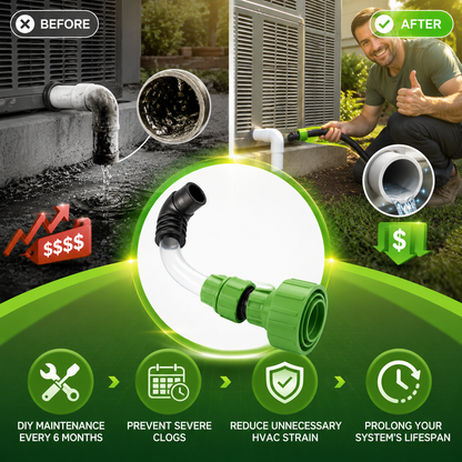🛠️ Universal AC Drain Line Cleaner Adapter