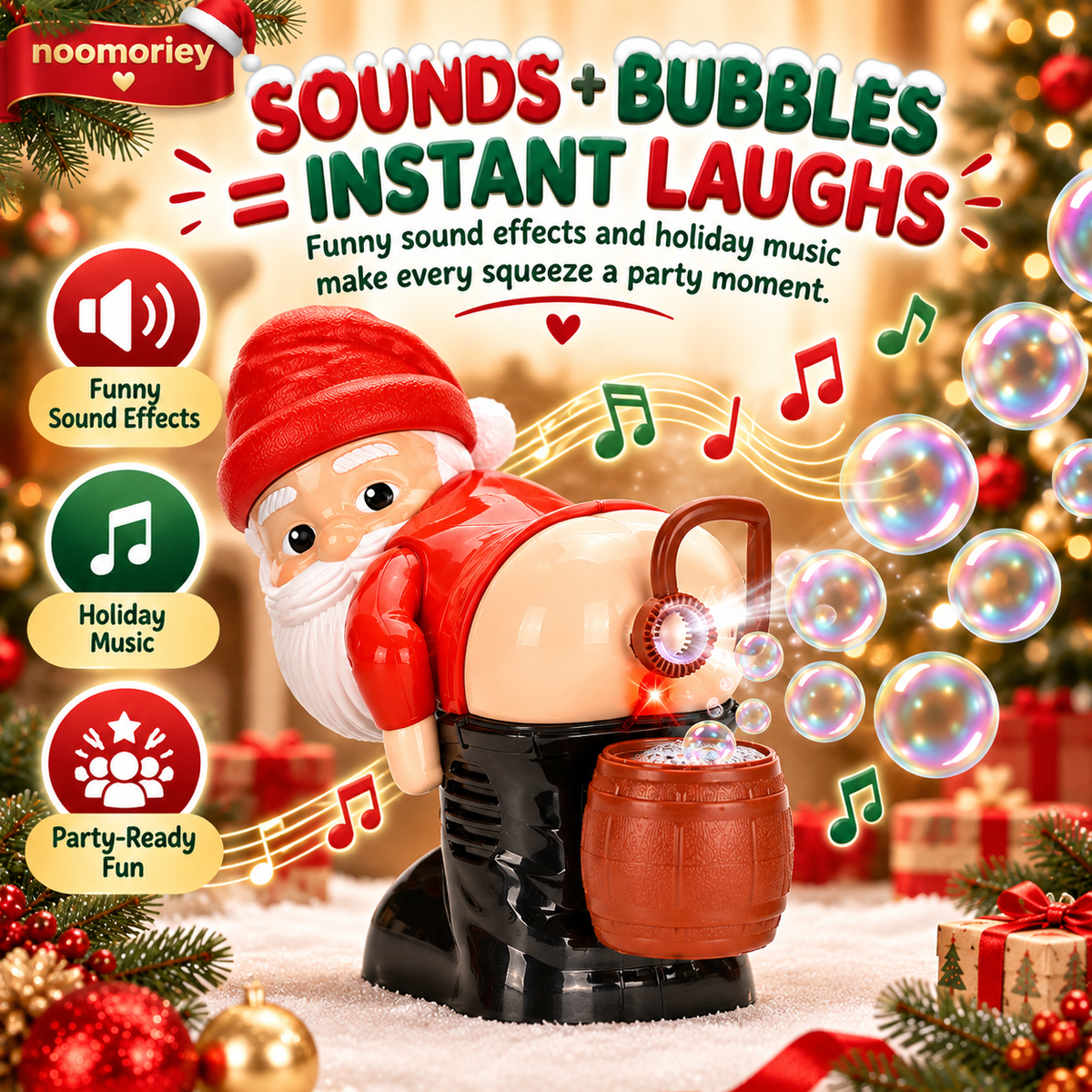Funny Farting Character Bubble Blower Toy – Automated Novelty Bubble Maker 🫧🎅