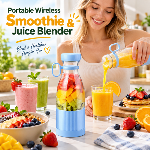 Mini Portable USB Juicer Bottle & Smoothie Cup 🌿💖