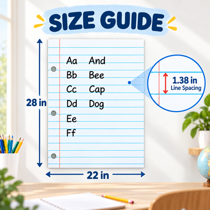 Flexible Magnetic Lined Paper Whiteboard with Dry-Erase Surface 🎯💡