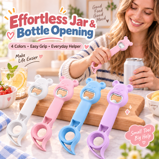 4-in-1 Cute Cartoon Multifunctional Bottle & Jar Opener 🧸