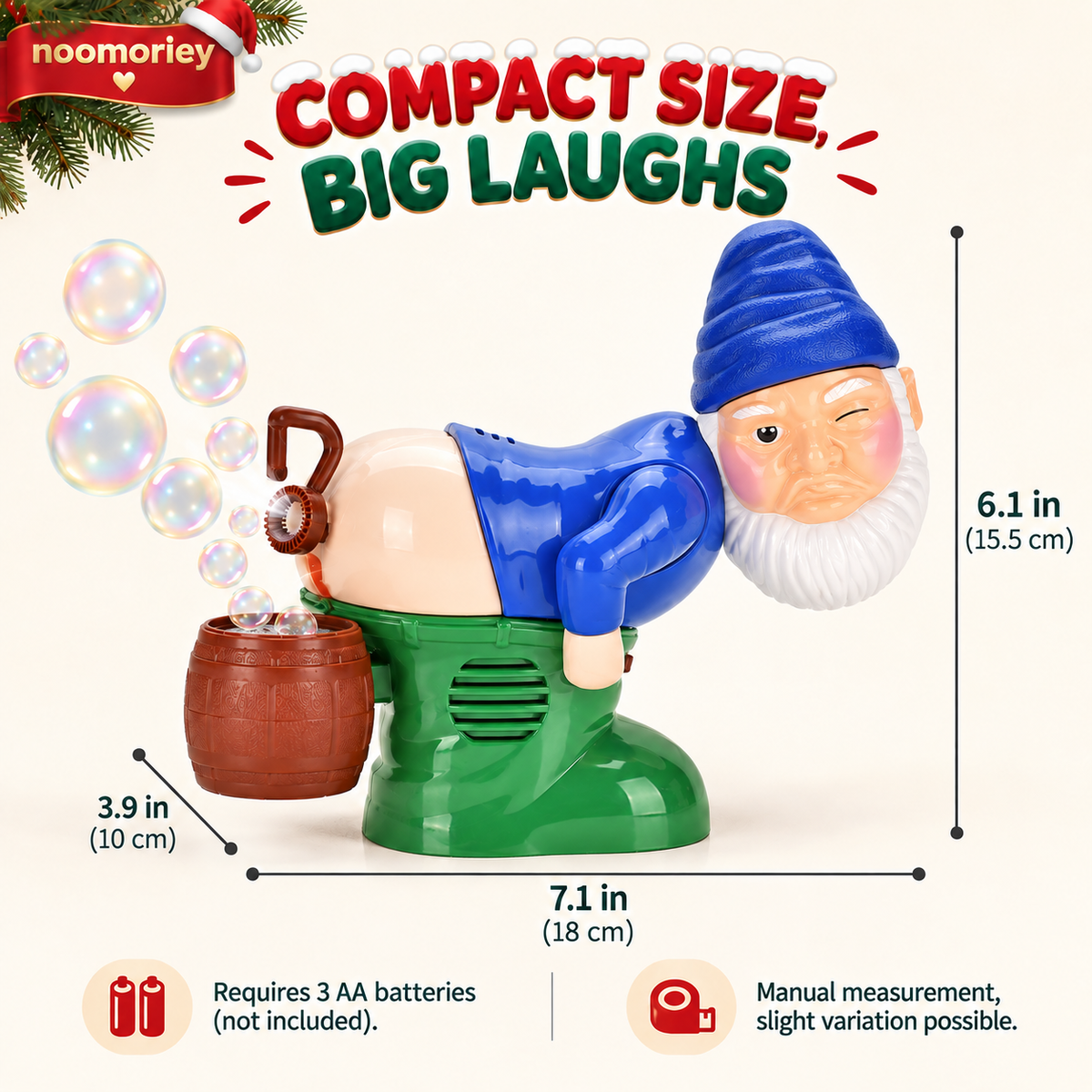Funny Farting Character Bubble Blower Toy – Automated Novelty Bubble Maker 🫧🎅