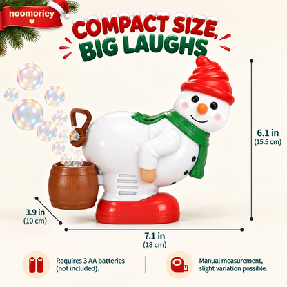 Funny Farting Character Bubble Blower Toy – Automated Novelty Bubble Maker 🫧🎅