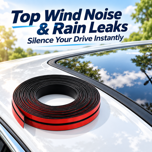 Premium T-Type Rubber Sealing Strip for Car Roof & Windows ✨