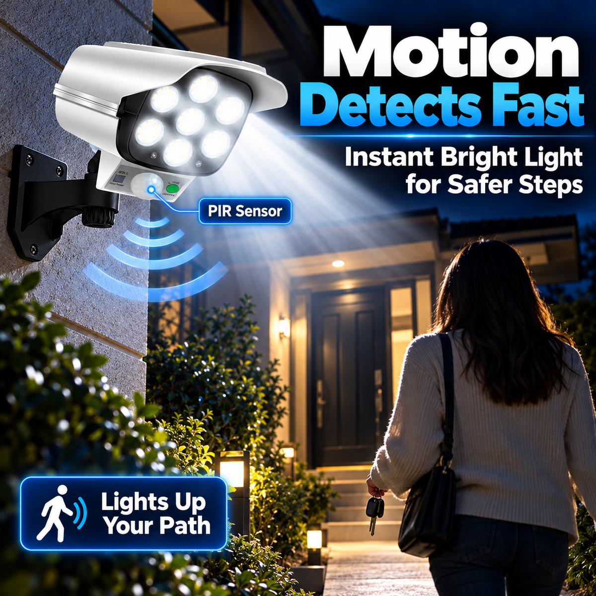 Wireless Solar Simulated Camera Security Light 📹