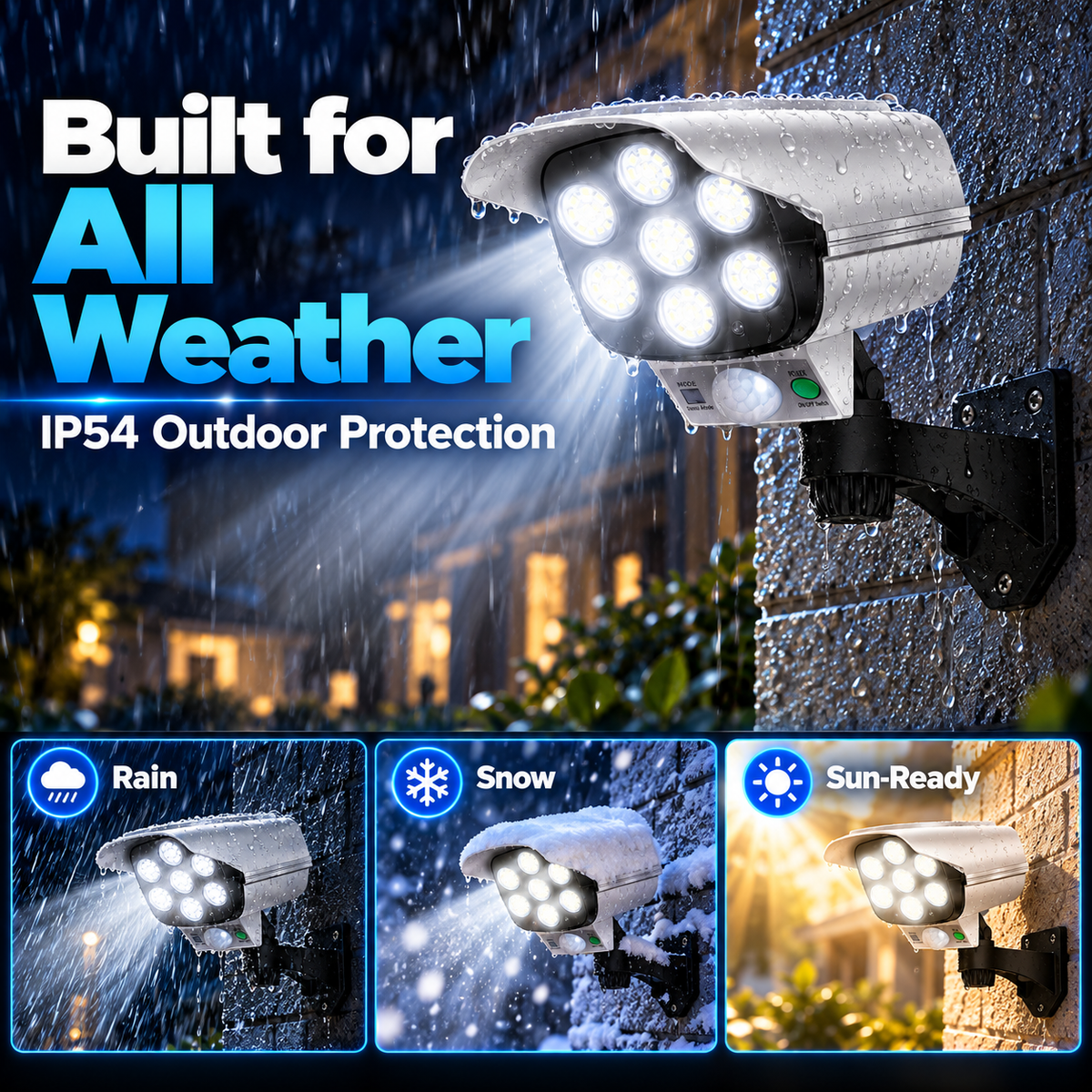 Wireless Solar Simulated Camera Security Light 📹