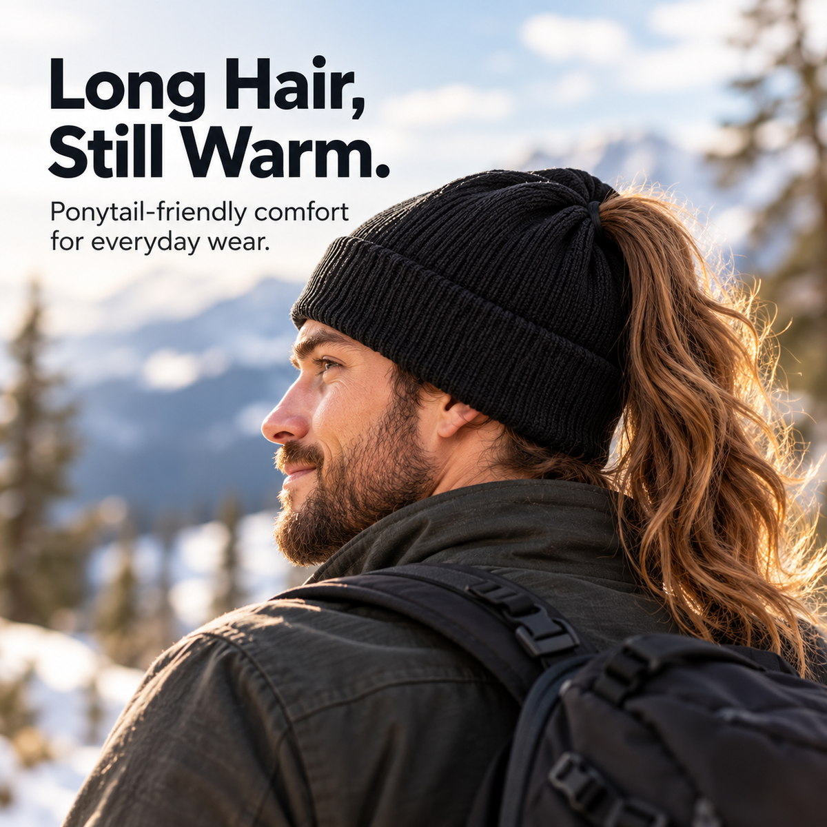 ✨2-in-1-ponytail-beanie-hat-hidden – Hidden Magnetic Closure, No-Zip Winter Knit Hat ❄️