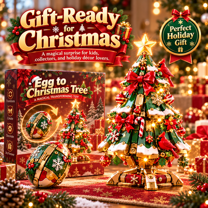 🔥 Egg-to-Christmas Tree Magical Transforming Toy🎄– Cardinal Christmas Tree Holiday Gift 🎁