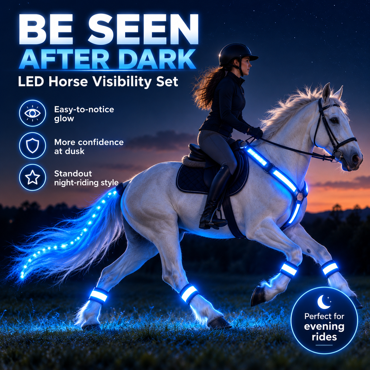 🐎 LED Horse Riding Visibility Set ✨