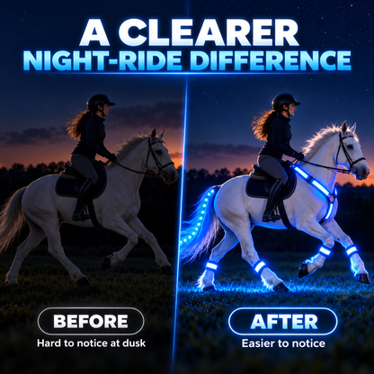 🐎 LED Horse Riding Visibility Set ✨