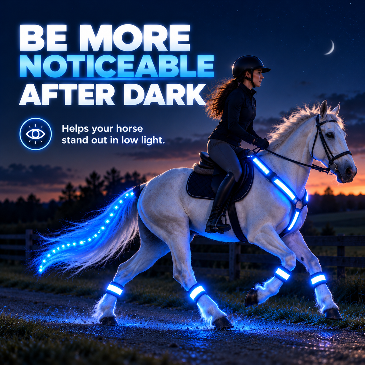 🐎 LED Horse Riding Visibility Set ✨