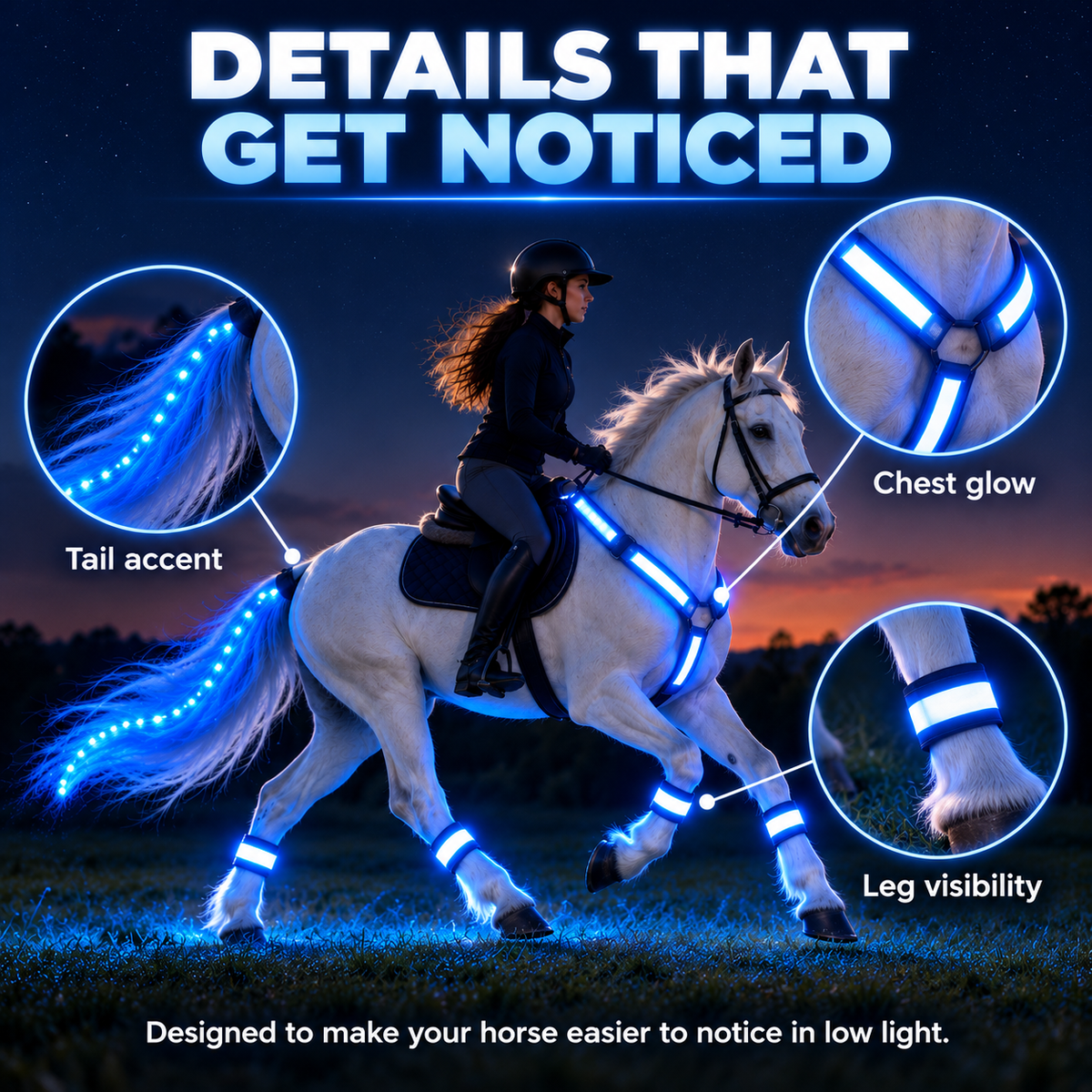 🐎 LED Horse Riding Visibility Set ✨