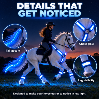 🐎 LED Horse Riding Visibility Set ✨