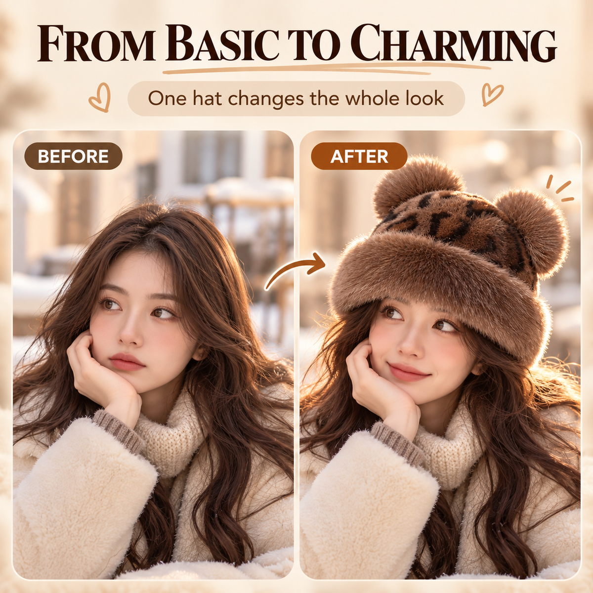 🧸 Retro Plush Winter Hat – Cozy Cold-Weather Style with Vintage Charm ❄️