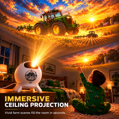 🚜 Kids Tractor Night Light Projector 🌾 Bedtime Farm Adventure ✨
