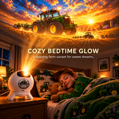 🚜 Kids Tractor Night Light Projector 🌾 Bedtime Farm Adventure ✨