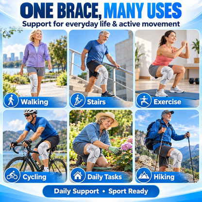 🛡️ 🦿 Professional Dual-Spring Compression Knee Brace | Pain-Free Mobility