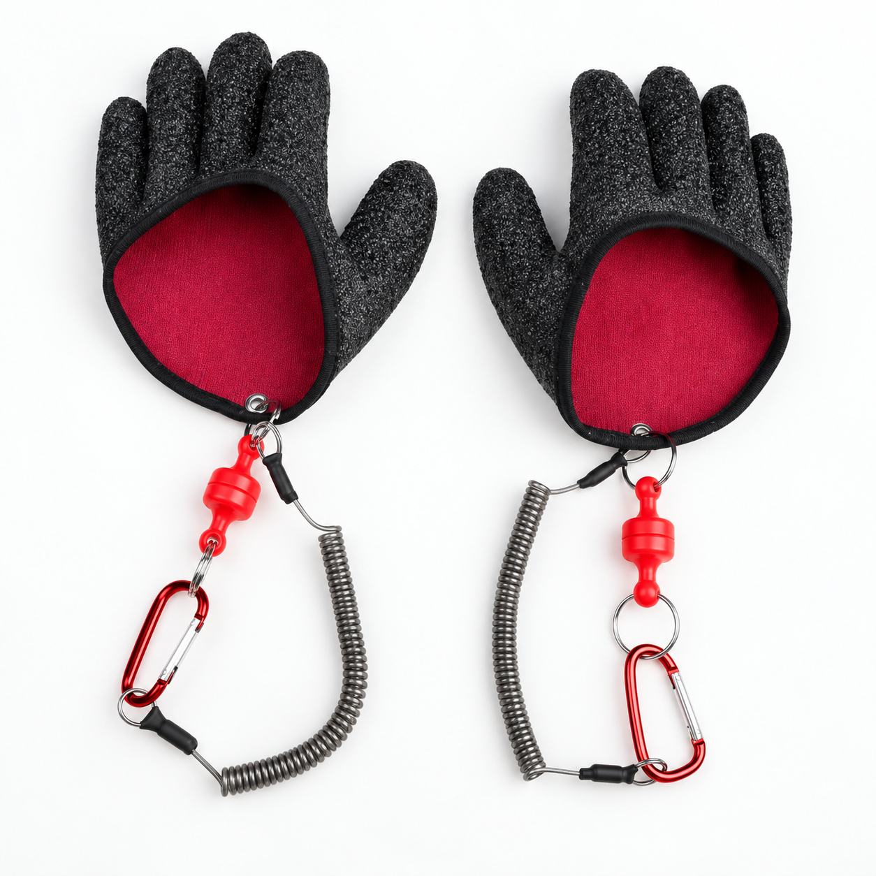 Left & Right Gloves + Magnetic Clip + 4ft Lanyard