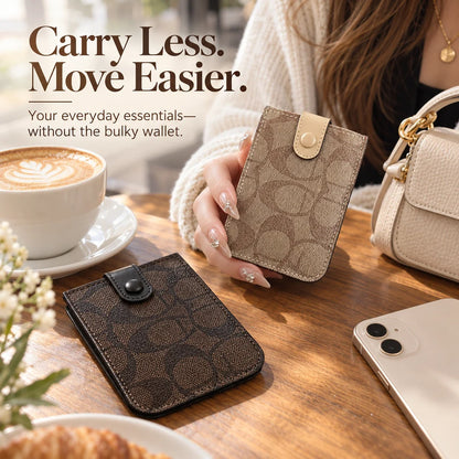 Slim Snap Card Holder Wallet | Compact Everyday Carry