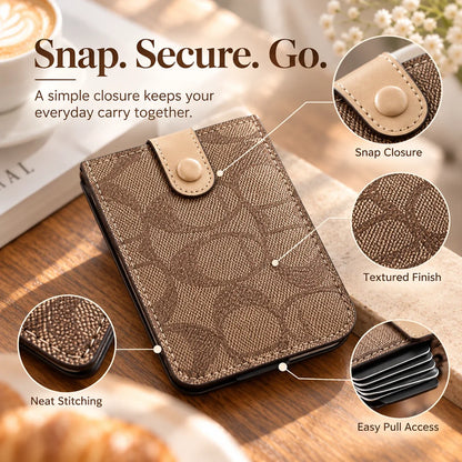 Slim Snap Card Holder Wallet | Compact Everyday Carry