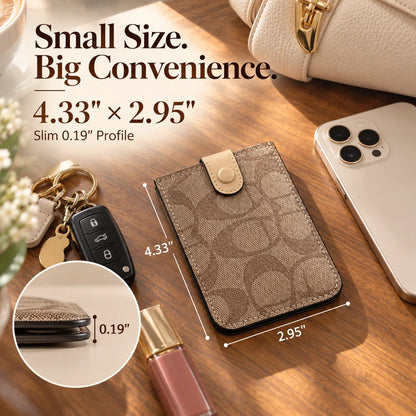 Slim Snap Card Holder Wallet | Compact Everyday Carry