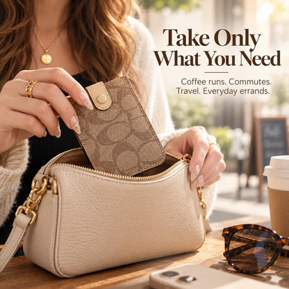 Slim Snap Card Holder Wallet | Compact Everyday Carry