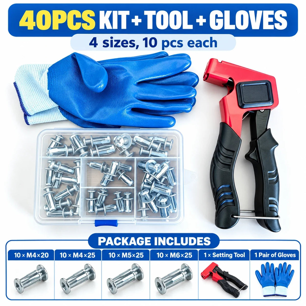 Hollow Wall Anchor Setting Tool Kit