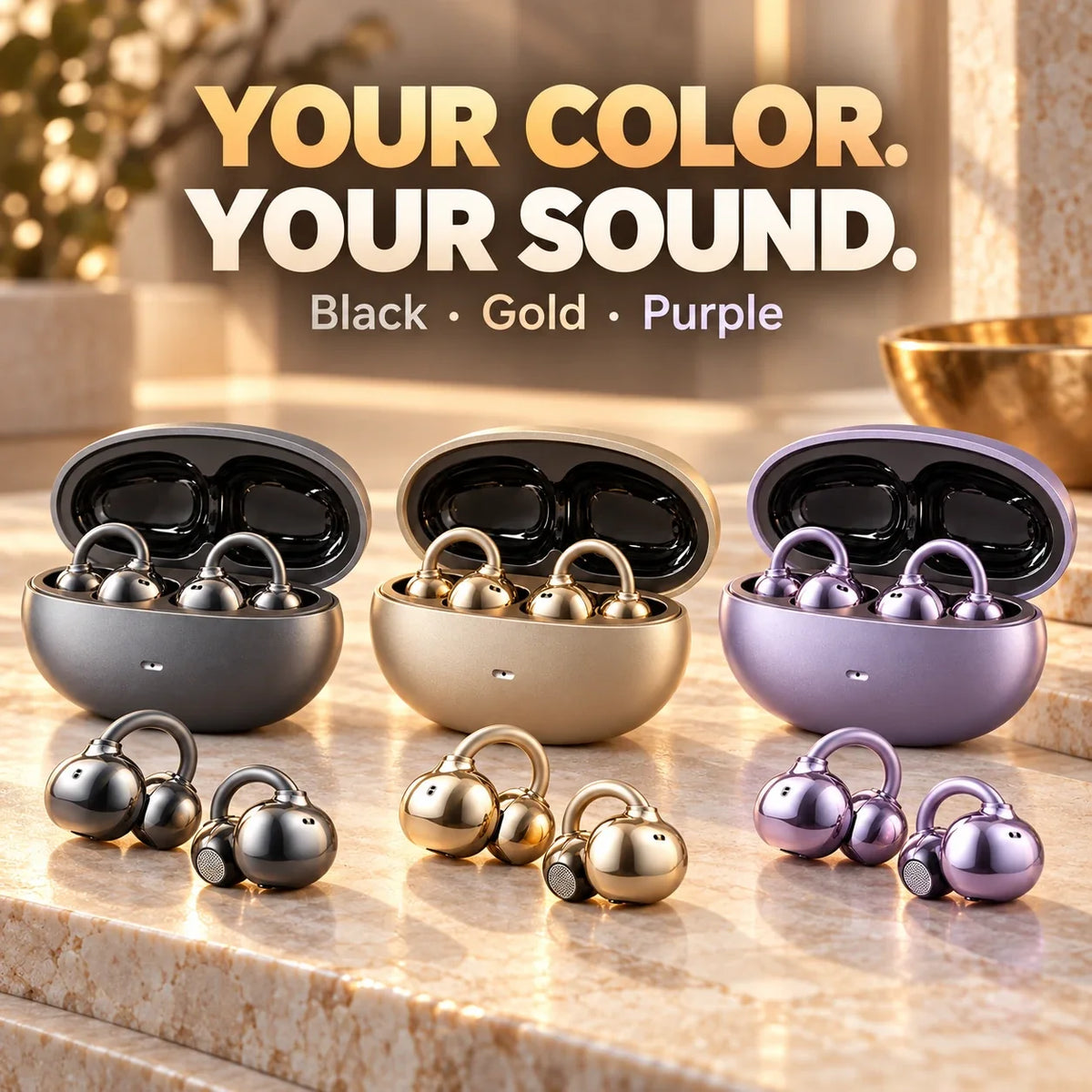 Open-Ear Clip Earbuds 🎧 Comfortable Fit & Bluetooth 6.0 | ZavrlyNia