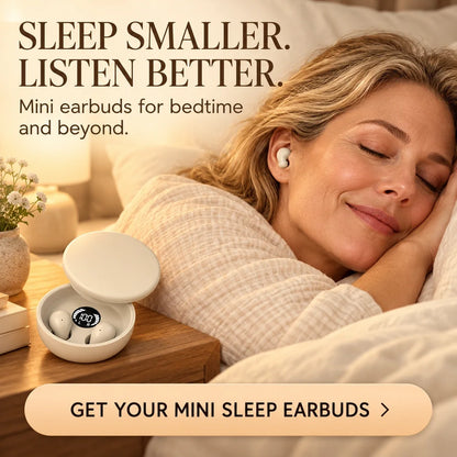 😴 Mini Sleep Earbuds | Sleep Smaller. Listen Better.