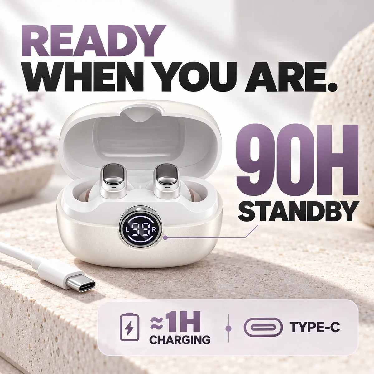 🎧 Small Buds, Big Everyday Sound | MS105 Wireless Earbuds with Clear Calls & Bluetooth 6.0