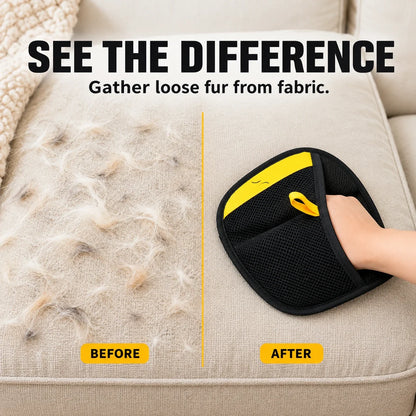 Reusable Pet Hair Remover Mitt 🐾 Quick Fur Cleanup for Sofas