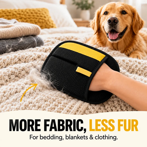 Reusable Pet Hair Remover Mitt 🐾 Quick Fur Cleanup for Sofas