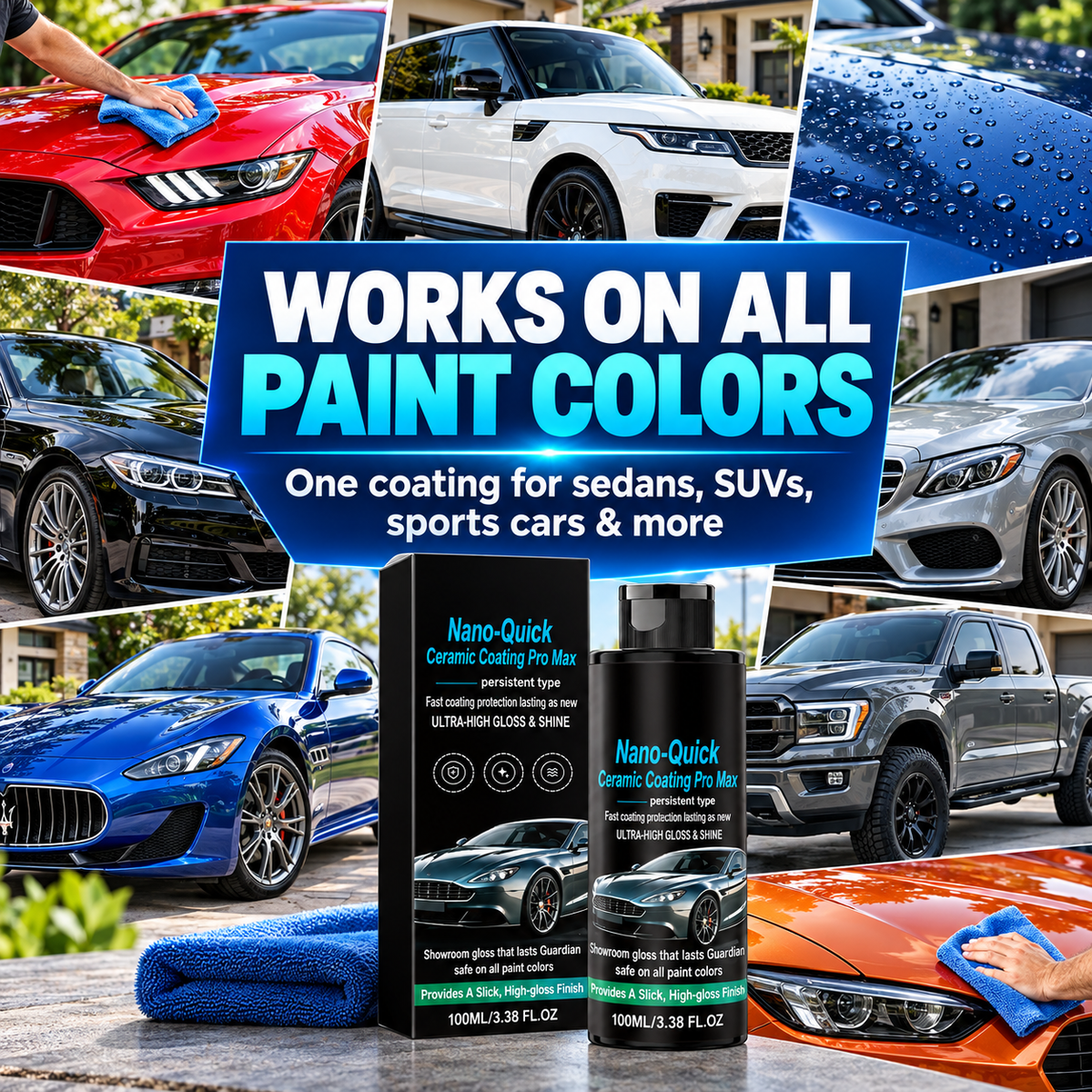 🚗 Nano Ceramic Car Coating for Long Lasting Shine & Protection