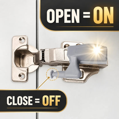 ✨ Open & Glow | Automatic 3-LED Cabinet Hinge Light