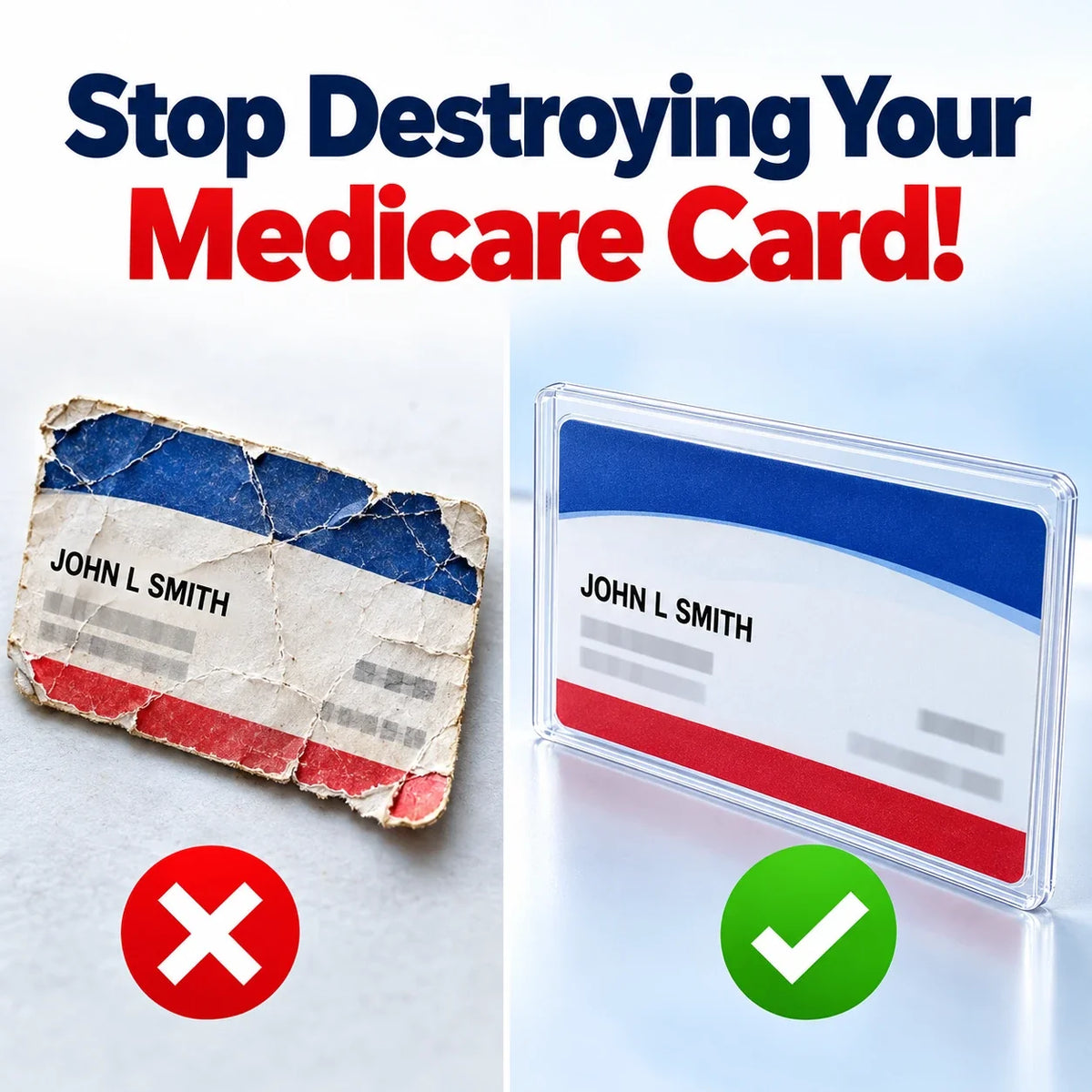 Clear Medicare Card Sleeves | 0.8 mm PVC Protection