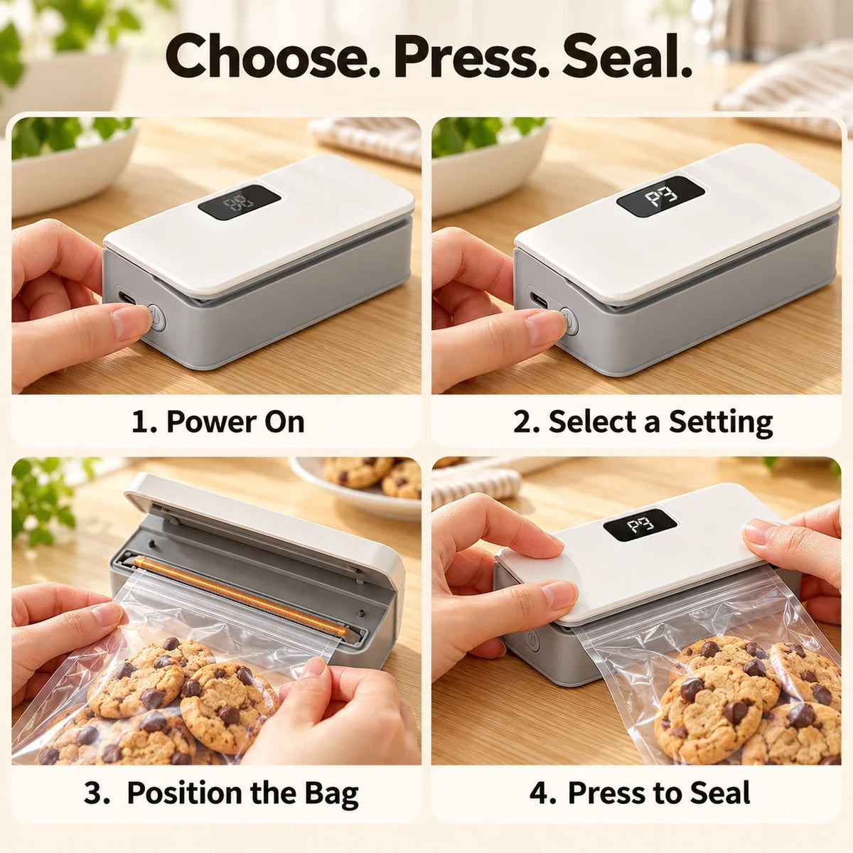 Rechargeable Bag Sealer ✨ Reseal Snacks with Ease