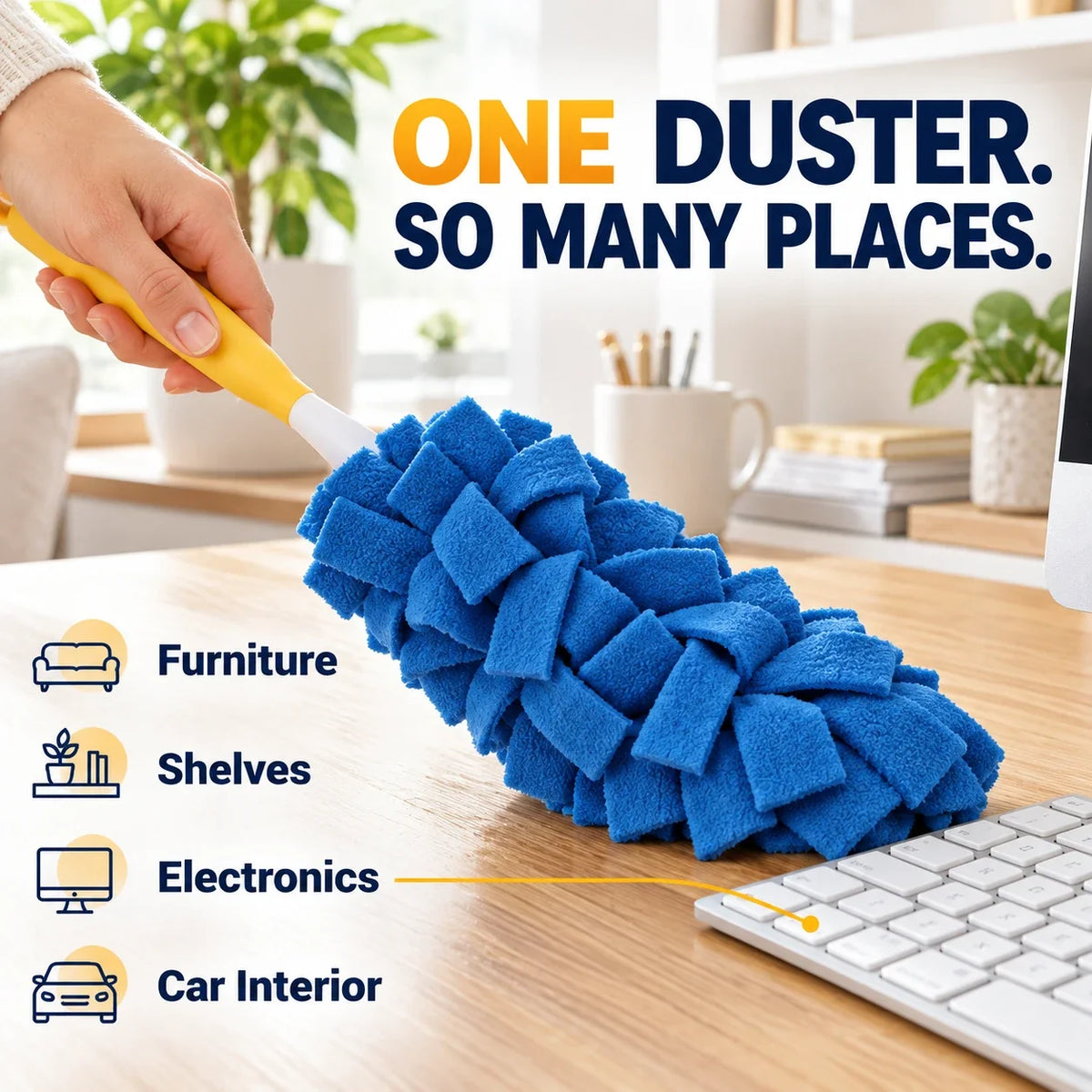 ✨ Reusable Microfiber Duster Refills, 6-Pack | Wash & Reuse