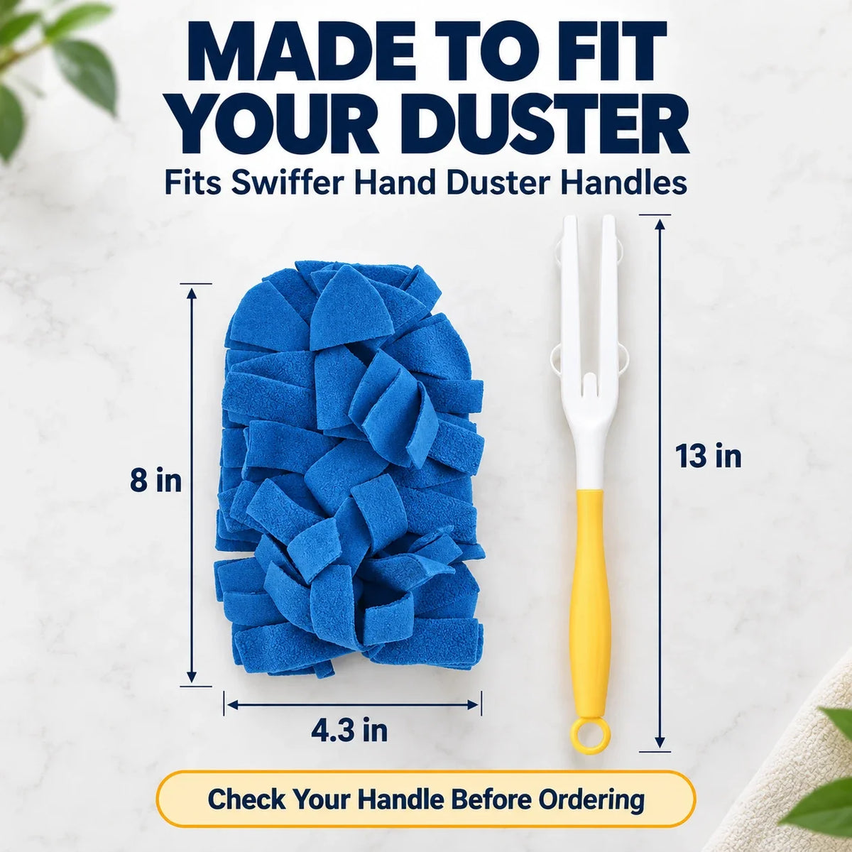 ✨ Reusable Microfiber Duster Refills, 6-Pack | Wash & Reuse