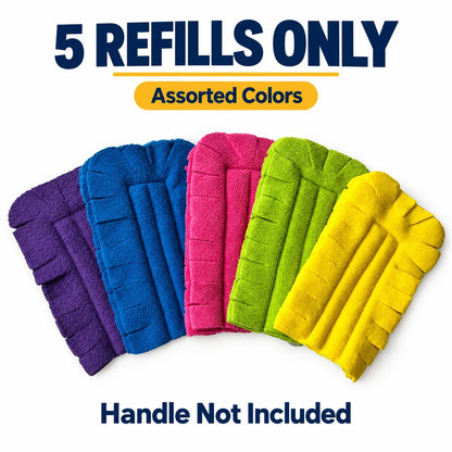✨ Reusable Microfiber Duster Refills, 6-Pack | Wash & Reuse