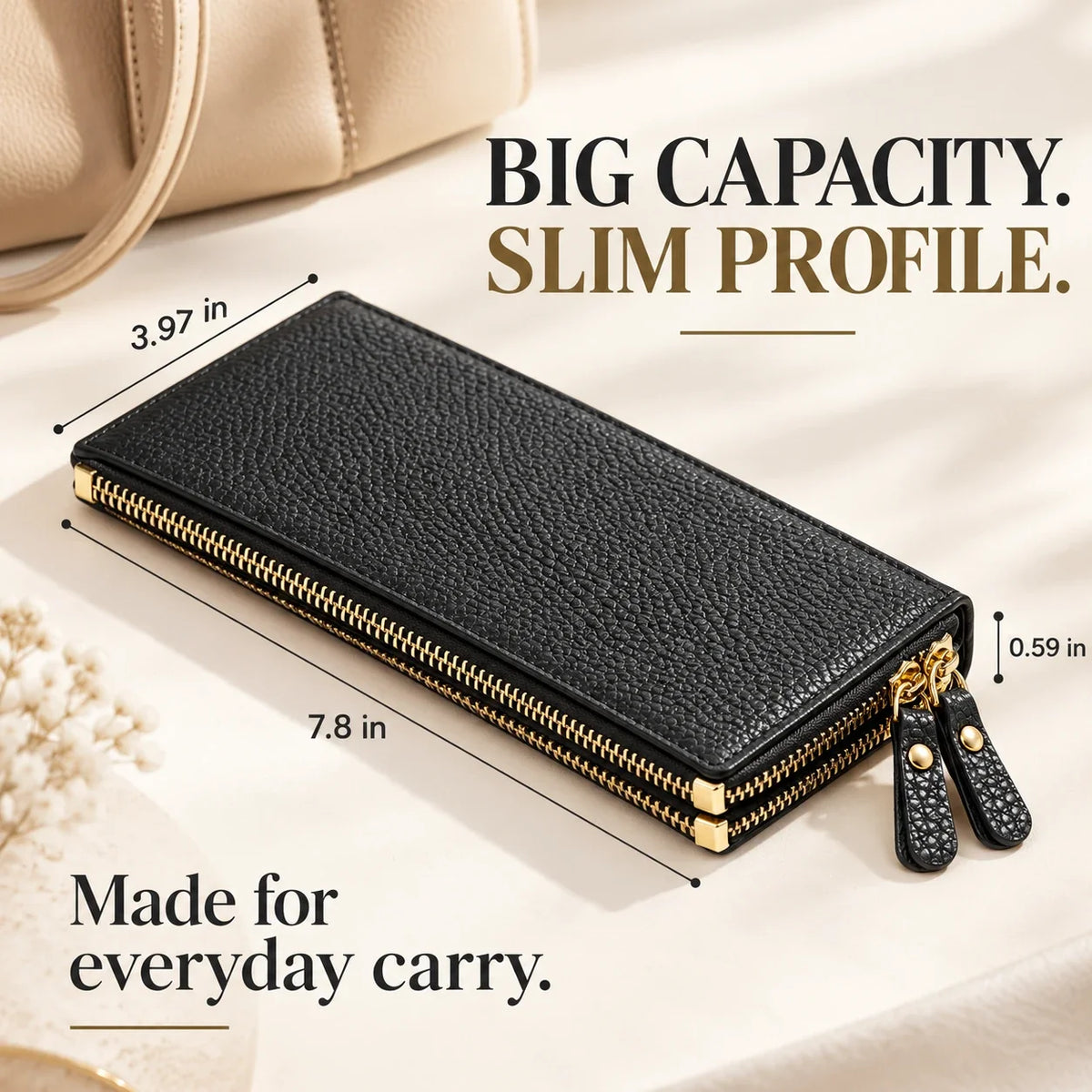 RFID Long Wallet ✨ Organize More with 15 Card Slots