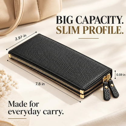 RFID Long Wallet ✨ Organize More with 15 Card Slots