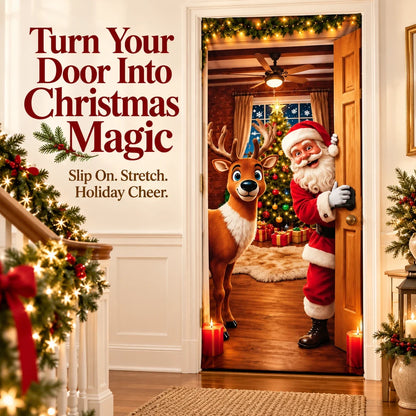 Christmas Door Cover 🎄 Instant Holiday Makeover
