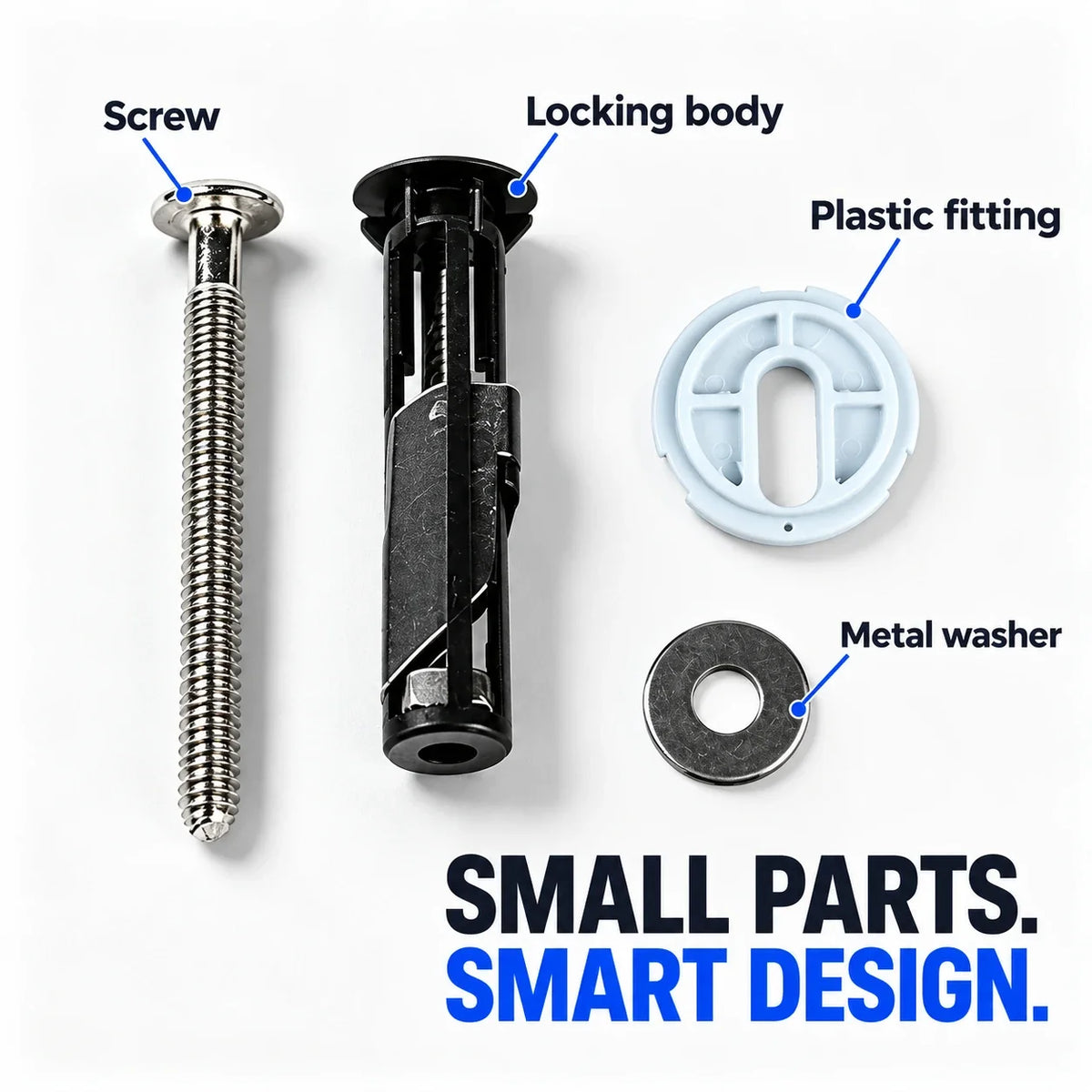 Toilet Seat Locking Bolts – Stop the Wobble 🔒