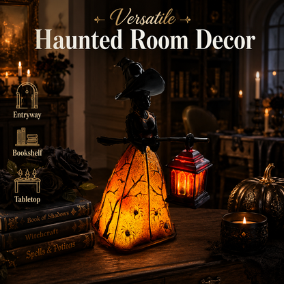 🔮 Gothic Halloween Witch Lantern Lamp