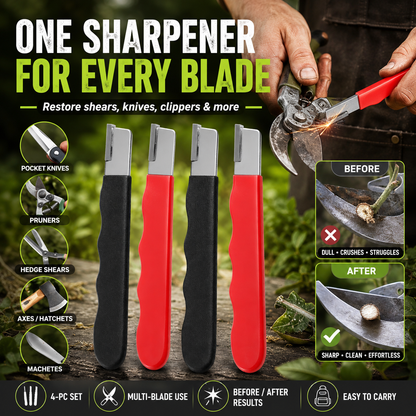 🛠️ Multi-Purpose Garden Tool Blade Sharpener Set