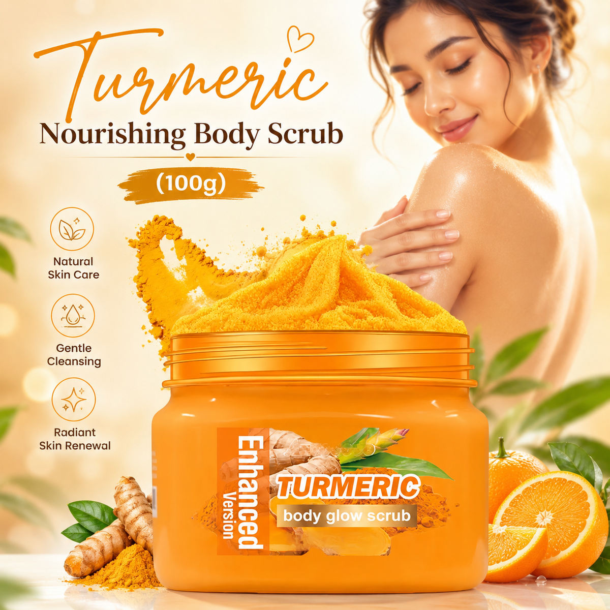 ✨ Turmeric Nourishing Body Scrub (100g)
