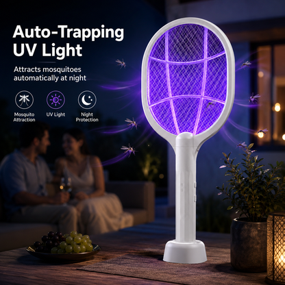🎯 2-in-1 Electric Bug Zapper & Mosquito Swatter
