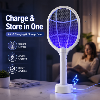 🎯 2-in-1 Electric Bug Zapper & Mosquito Swatter